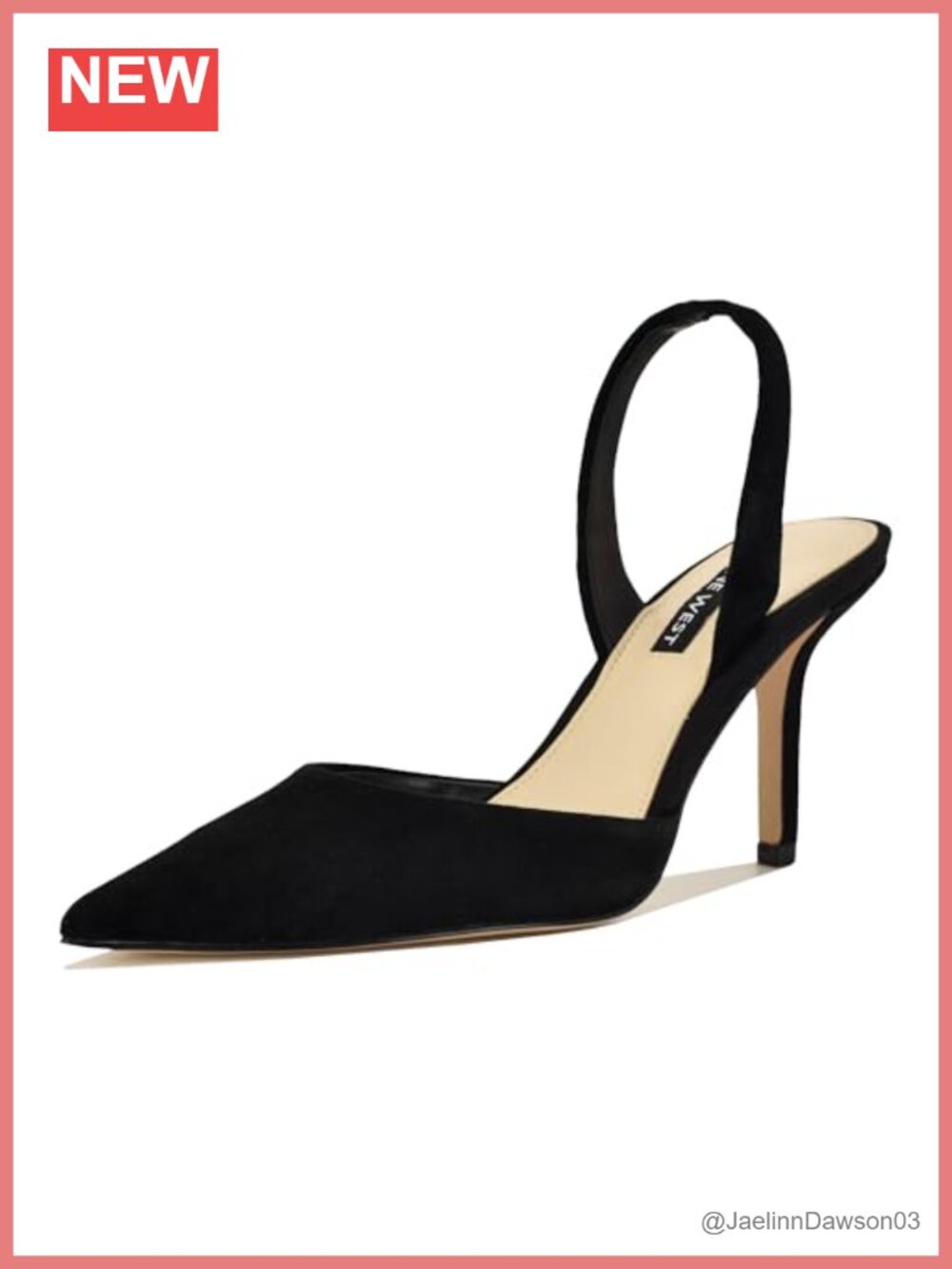 Suede Pointed Toe Slingback Stiletto Heels Dress Pumps Party Shoes